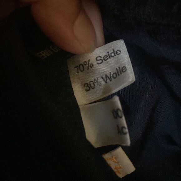 Vintage 70s wool and suede stripped jacket very rare 42​ - Picture 8 of 11